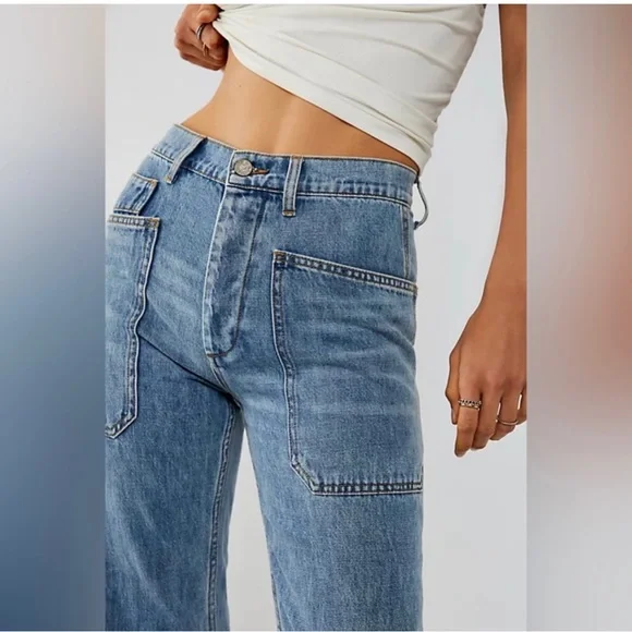 NWT Free People X Sandrine Rose Carpenter Jeans - Picture 3 of 16